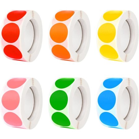 3000 st självhäftande runda klistermärken Rund etikett färg klistermärke Självhäftande runda etiketter för kontorsmaterial