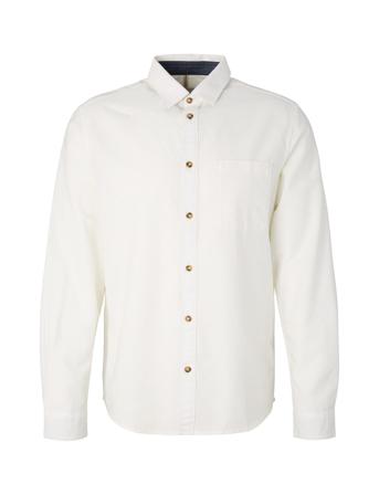 Oxford Shirt Skjorta Casual Vit Tom Tailor
