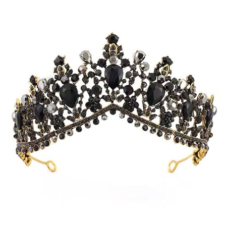 Crystal Water Drop Crowns Rhinestone Tiara Crown SVART