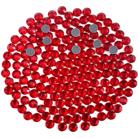 8000 kpl Siam Red Hotfix-kiviä käsitöihin, SS6, 1,9-2,1 mm