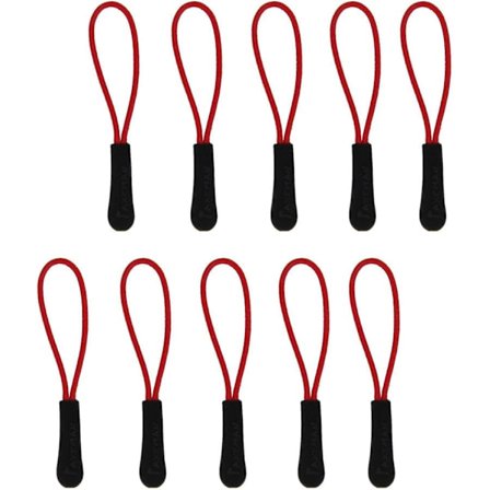 10 st dragkedjor med dragkedja förlängning dragkedja ersättning (röd), One Size