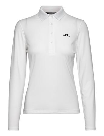 Flor Long Sleeve Polo Sport Women Sport Clothing Sports Tops & T-shirts Sport Polos White J. Lindeberg