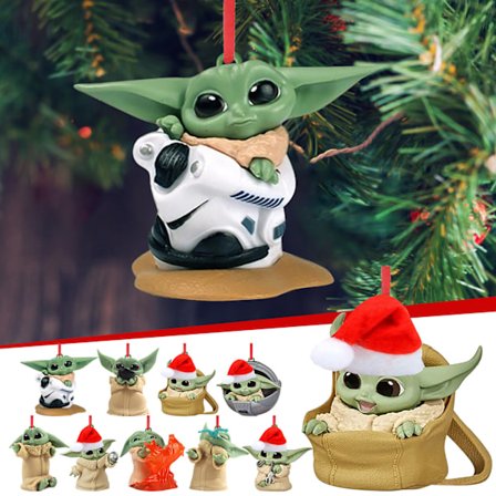9 Baby Yoda Julgranspynt att Hänga