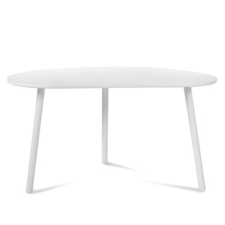 Homestyle4u Soffbord - Kidney - Vit - Litenleker