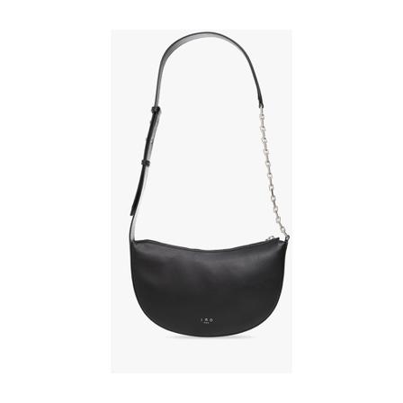Iro, Shoulder bag with logo Zwart, Dames, Maat:ONE Size,leer