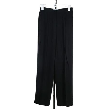 Armani Pre-owned, Pre-owned Polyesterbottoms Zwart, Dames, Maat:M,Viscose