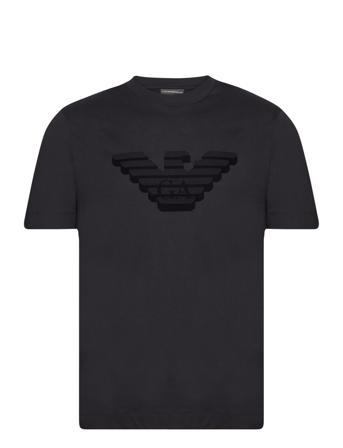 T-Shirt T-shirts Short-sleeved Marineblå Emporio Armani*Betinget Tilbud