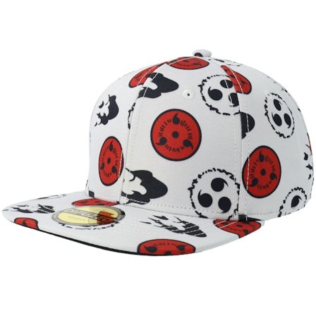 Difuzed - Naruto Shippuden White Snapback Snapback White Cap - @ Hatstore