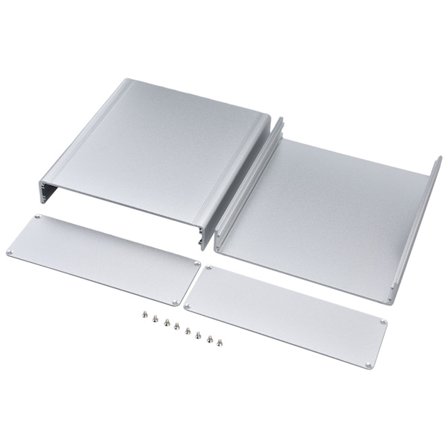 Aluminiumslegering Kabinett Forsterker Kretskort Koblingsboks DIY Elektronisk Kasse 62x178x200mm