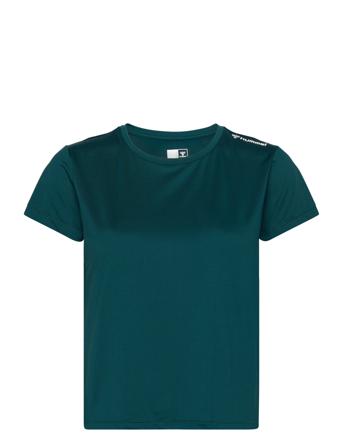 Hmlmt Aura Mesh T-Shirt T-shirts & Tops Short-sleeved Blå Hummel*Betinget Tilbud