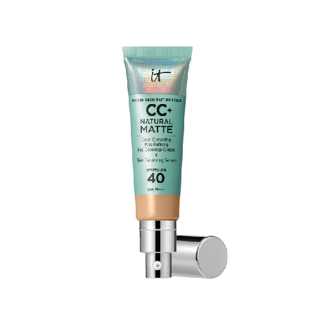 IT Cosmetics CC+ Cream Natural Matte Foundation with SPF 40 Dam Brun 32 ML