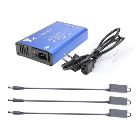 3 i 1 batteriladdare i aluminiumlegering, intelligent snabbladdarsats laddningsnav med switch för Mavic 3