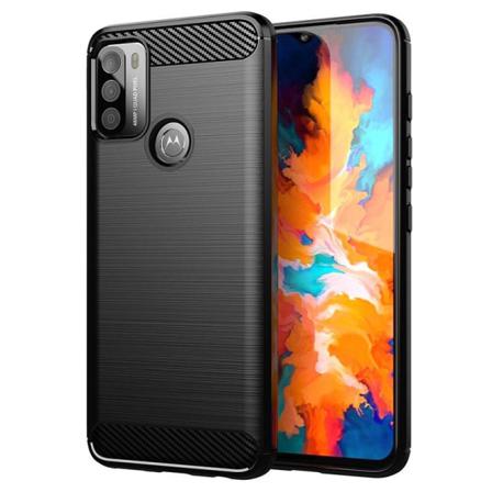 Motorola Moto G50 Stöttåligt Skal - Anti-impact Carbon Svart