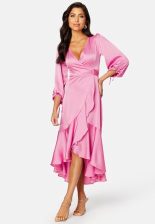 Bubbleroom Occasion Gilda Wrap Dress Lilac Klær