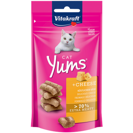 Vitakraft - Cat-Yums med ost 40 g - Katt - Kattegodteri & kattegress - Belønningsgodbiter katt - ZOO.no