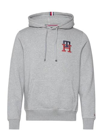 Essential Monogram Hoody Hoodie Trøje Grå Tommy Hilfiger