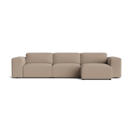 Soma chaiselong sofa, højrevendt - Montreal Mørk Beige - 343x147x75 - Sofa, chaiselong