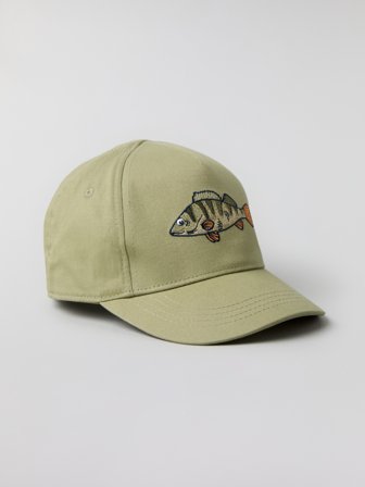Polarn O. Pyret - Cap with appliqué - 52|54 - Childrenswear - green