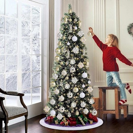 Pop Up Juletre Med Lys Juledekorasjoner Formet Hule Malte Julekule Gaveeske Sett Av Juletre Dekorative Hengende (FMY) A