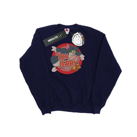 Tom och Jerry Classic Catch Sweatshirt för män, marinblå, S