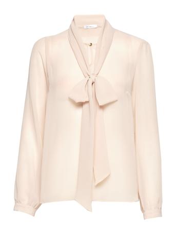 Peony Blouse Bluse Langermet Creme Ida Sjöstedt*Betinget Tilbud