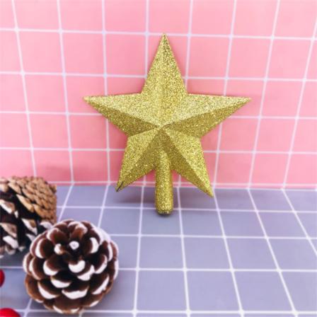 Christmas Tree Top Star Shiny Powder Femuddig Stjärna Nyår