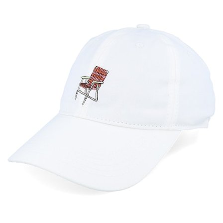 Dedicated - White unconstructed Gorra - Soft Cap Lawn Chair White Dad Cap @ Hatstore