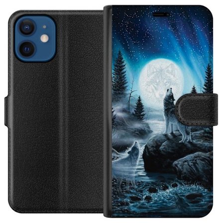 Yhteensopiva Lompakkokotelo Apple Apple iPhone 12 Susi