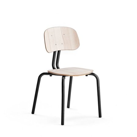 Elevstol YNGVE, benstativ, höjd 460 mm, antracitgrå/ask,