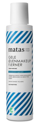 3 for 2 - Matas Striber Gele Øjenmakeupfjerner til Alle Hudtyper Uden Parfume 125 ml, Skincare, Renseprodukter, Øjenmakeupfjerner