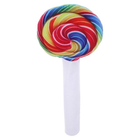Godteri Lollipop Formet Plysjpute for Dekorasjon Myk Pute[D]