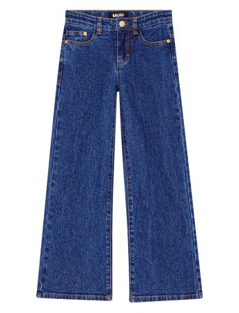 Asta Bottoms Jeans Wide Jeans Blue Molo