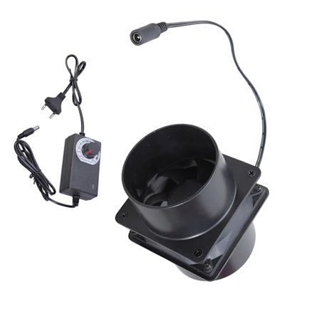 80mm Säädettävä Nopeus Poistoilmapuhallin DC12V Ilmanvaihto Kanavalevyllä