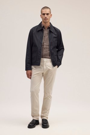 NN.07 Theo Chino Herren Weiß Baumwollmix