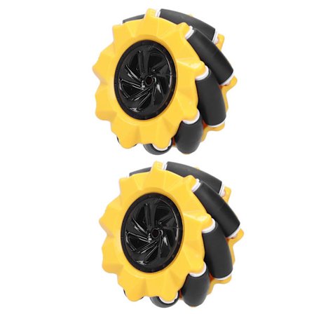 Mecanum Hjul Omni-direksjonelle Robot Bildeler 80mm DIY Leketøykomponenter Par