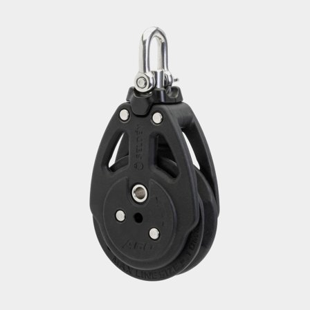 Seldén A60 - 60 mm Automatic Ratchet block, Single, Swiveling/Fixed (406-350-51)