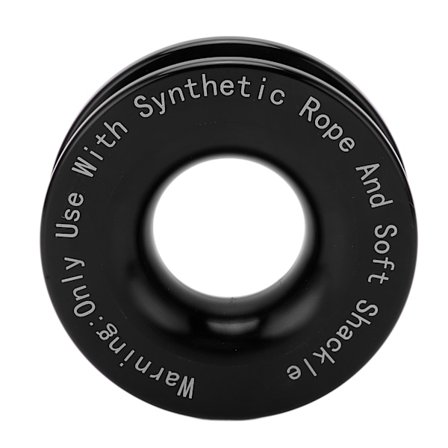Talje Snatch Recovery Ring 41000lbs Bruddstyrke for 7/16in 1/2in Myk Shackle med 3/16in 1/4in 3/8in Tau Svart