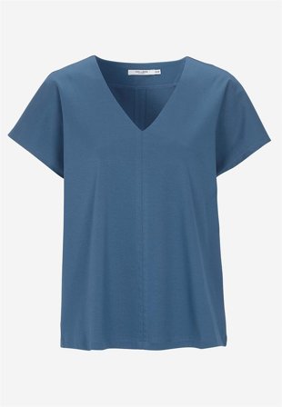 Cellbes of Sweden - Stretchig Premium trikåtopp - blå denim - för damer - 62/64