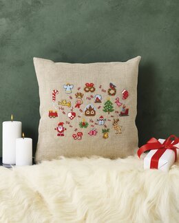 Broderikit Pude Ho ho ho - Permin