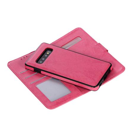 Samsung Galaxy S10 - 2 i 1 Plånboksfodral (Skalfunktion) Rosa