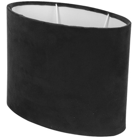 Enkel Struktur Tyg Lampskärm Oval Form för Restaurang Heminredning 1 St-Perfet