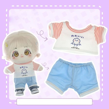 Dukkeklær Dukke bomullsskjorter 6 6