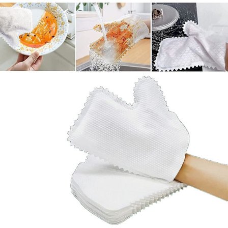 Hemdesinfektions- och dammborttagningshandskar, Mikrofiberfiskvågsrengöringsdammhandske, Tvättad, Återanvändbar våt och torr köksvante