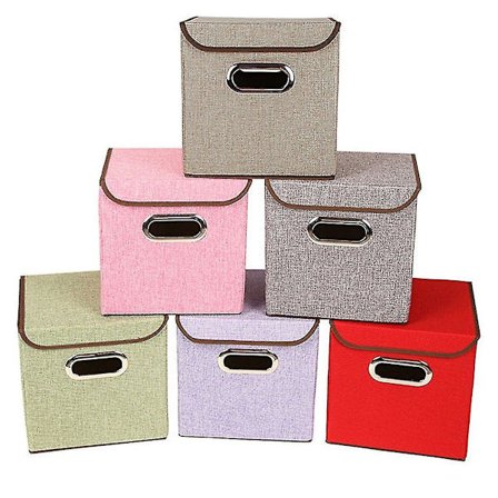 Bærbar sammenklappelig opbevaringskasse til makeup