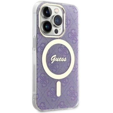 Guess iPhone 14 Pro Mobilskal MagSafe - Lila