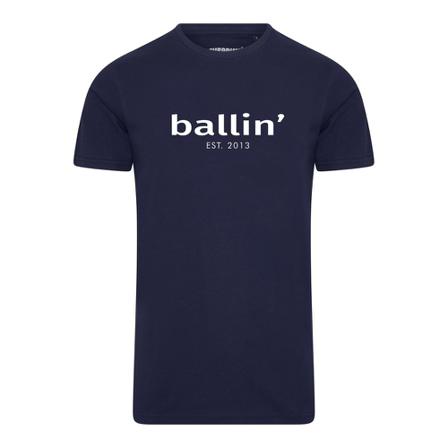 Ballin Est. Tapered Fit Shirt , Blauw , Heren , Maat: M