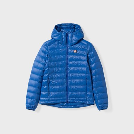 66 North women's Woman's Keilir Hooded Down Jacket Jackets & Coats - Blue Trawler - 2XL
