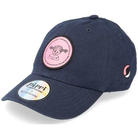 Pippi Langstrumpf - Blau adjustable Cap - Kids Pippilotta Navy/Pink Dad Cap / Unconstructed @ Hatstore