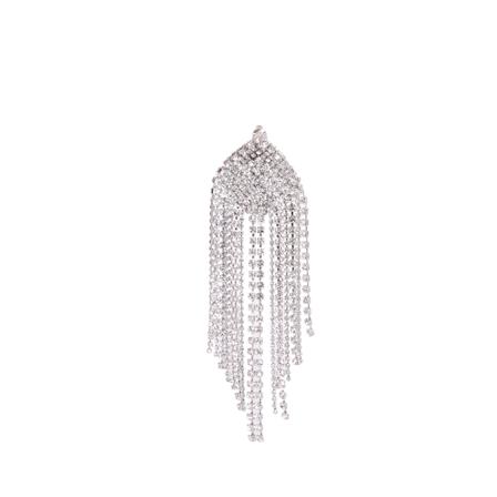 Alexandre Vauthier Earrings Grå, Dame Øreringe, Størrelse: ONE Size
