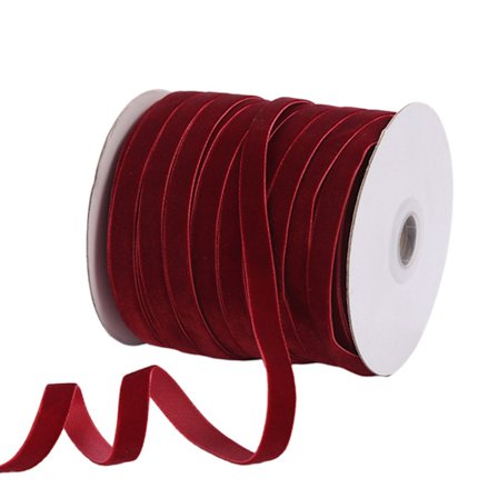 Gjør-det-selv dekorativt fløyelsbånd Lett til 50 meter i flere farger